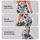 Black Starburst Flowers for Yoga, Pilates, Commuting and Everyday Wear Leggings - 2
