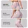 Blush Pink Heart Stripe Motif for Yoga, Pilates, Travel, and Everyday Activewear Style Leggings - 8