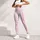Blush Pink Heart Stripe Motif for Yoga, Pilates, Travel, and Everyday Activewear Style Leggings - 5