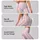Blush Pink Heart Stripe Motif for Yoga, Pilates, Travel, and Everyday Activewear Style Leggings - 2