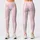 Blush Pink Heart Stripe Motif for Yoga, Pilates, Travel, and Everyday Activewear Style Leggings - 1