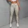 Ivory Gold Wildflower Motifs for Yoga, Pilates and Everyday Wellness for Active Women Leggings - 5