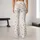 Ivory Gold Wildflower Motifs for Yoga, Pilates and Everyday Wellness for Active Women Leggings - 10