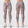 Whimsical Teal And Peach Hearts For Yoga, Pilates, And Everyday Casual Style Wear Leggings - 3