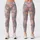 Whimsical Teal And Peach Hearts For Yoga, Pilates, And Everyday Casual Style Wear Leggings - 1