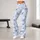 Blue Watercolor Bows for Yoga, Pilates, and Everyday Casual Style Leggings - 10