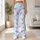 Blue Watercolor Bows for Yoga, Pilates, and Everyday Casual Style Leggings - 11