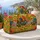 Colorful Folk Art Chickens for Sunny Beach Trips and Relaxed Weekend Getaways Quilted Weekend Bag - 5