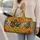 Colorful Folk Art Chickens for Sunny Beach Trips and Relaxed Weekend Getaways Quilted Weekend Bag - 2