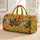 Colorful Folk Art Chickens for Sunny Beach Trips and Relaxed Weekend Getaways Quilted Weekend Bag - 1
