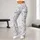 Blue Bow And Tiny Floral Motifs For Yoga Pilates And Spring Everyday Style Leggings - 10
