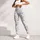 Blue Bow And Tiny Floral Motifs For Yoga Pilates And Spring Everyday Style Leggings - 5