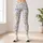 Blue Bow And Tiny Floral Motifs For Yoga Pilates And Spring Everyday Style Leggings - 6