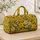 Golden Daffodils and Meadow Butterflies for Sunny Beach Getaways and Spring Escapes Quilted Weekend Bag - 4