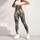 Whimsical Tabby Cats on Teal for Yoga, Running and Everyday Fitness for Cat Lovers Leggings - 5