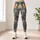 Whimsical Tabby Cats on Teal for Yoga, Running and Everyday Fitness for Cat Lovers Leggings - 4