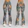 Whimsical Tabby Cats on Teal for Yoga, Running and Everyday Fitness for Cat Lovers Leggings - 9