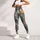 Whimsical Tabby Cats on Teal for Yoga, Running and Everyday Fitness for Cat Lovers Leggings - 5