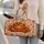 Autumn Pumpkin And Maple Leaves For Halloween Gatherings And Fall Getaways Quilted Weekend Bag - 2