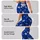 Cobalt Blue And White Star Motif For Gym Training, Yoga, And Everyday Activewear Leggings - 8