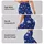 Cobalt Blue And White Star Motif For Gym Training, Yoga, And Everyday Activewear Leggings - 2