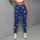 Cobalt Blue And White Star Motif For Gym Training, Yoga, And Everyday Activewear Leggings - 5