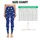 Cobalt Blue And White Star Motif For Gym Training, Yoga, And Everyday Activewear Leggings - 3