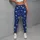 Cobalt Blue And White Star Motif For Gym Training, Yoga, And Everyday Activewear Leggings - 4