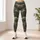 Olive Woodland Camo for Outdoor Yoga, Running, Hiking, and Everyday Activewear Leggings - 6