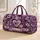 Purple Heart Patchwork Motifs for Romantic Weekend Getaways and Relaxed Travel Style Quilted Weekend Bag - 1