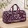Purple Heart Patchwork Motifs for Romantic Weekend Getaways and Relaxed Travel Style Quilted Weekend Bag - 4
