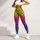 Neon Lime Rainbow Leopard Spots for Bold Gym Sessions and Outdoor Running Style Leggings - 4