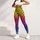 Neon Lime Rainbow Leopard Spots for Bold Gym Sessions and Outdoor Running Style Leggings - 6