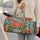 Tropical Crab and Hibiscus Coastal Motifs for Sunny Beach Days and Vacation Getaways Quilted Weekend Bag - 2