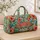 Tropical Crab and Hibiscus Coastal Motifs for Sunny Beach Days and Vacation Getaways Quilted Weekend Bag - 4
