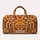 Burnt Orange Geometric Checks for Sunny Beach Days and Relaxed Weekend Getaways Quilted Weekend Bag - 6