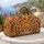 Burnt Orange Geometric Checks for Sunny Beach Days and Relaxed Weekend Getaways Quilted Weekend Bag - 5