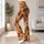 Warm Giraffe Spots for Yoga, Gym Training, and Everyday Activewear Leggings - 12