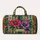 Bohemian Wildflowers and Colorful Stripes for Beach Getaways and Weekend Travel Quilted Weekend Bag - 6