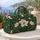 White Magnolia Blossoms with Green Leaves for Relaxed Tropical Beach Vacation Getaways Quilted Weekend Bag - 5