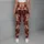 Galloping Cream Horses on Burgundy for Yoga, Pilates and Equestrian Lifestyle Wear Leggings - 6