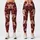 Galloping Cream Horses on Burgundy for Yoga, Pilates and Equestrian Lifestyle Wear Leggings - 3