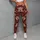 Galloping Cream Horses on Burgundy for Yoga, Pilates and Equestrian Lifestyle Wear Leggings - 5