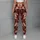Galloping Cream Horses on Burgundy for Yoga, Pilates and Equestrian Lifestyle Wear Leggings - 5