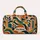 Retro Teal and Tangerine Geometric Waves for Sunny Beach Days and Weekend Getaways Quilted Weekend Bag - 6