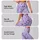 Lavender Black Polka Dots for Yoga, Pilates and Everyday Activewear Leggings - 8
