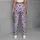 Lavender Black Polka Dots for Yoga, Pilates and Everyday Activewear Leggings - 4