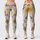 Geometric Tropical Florals for Yoga, Pilates and Everyday Active Living for Active Women Leggings - 3