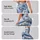 Blue White Swirling Waves for Yoga Pilates and Everyday City Style Leggings - 8