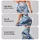 Blue White Swirling Waves for Yoga Pilates and Everyday City Style Leggings - 2